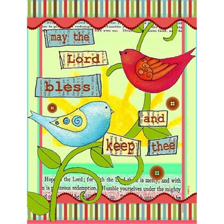 Carolines Treasures May The Lord Bless You And Keep You Inspirational Flag Garden Size PJC1054GF
